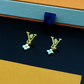 LEM469 New Arrive Silver and Gold Color Earring Fashion Design Earring Charm for Women Jewelry  2.4cm Long