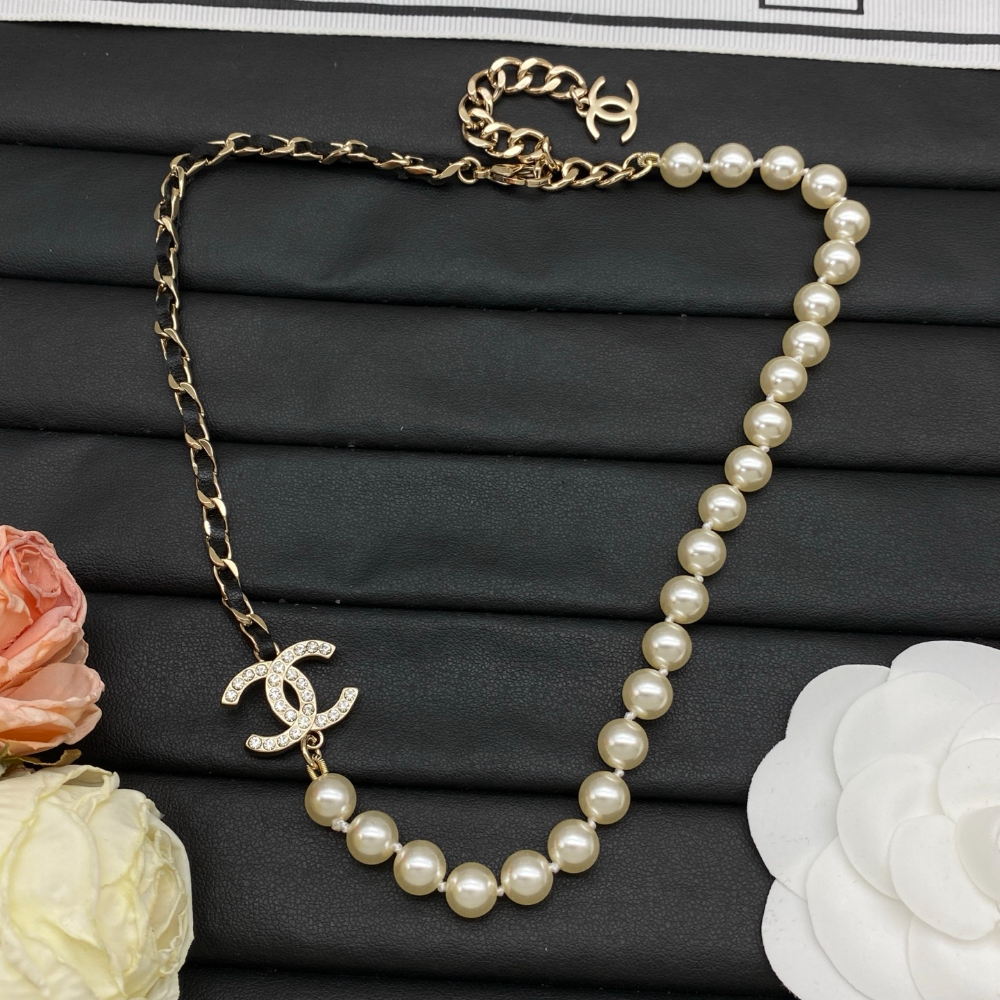CEM494 New Arrive Fashion Hot Sale with Big Diamond Pearl Necklace for Woman Jewelry To Choose Gift