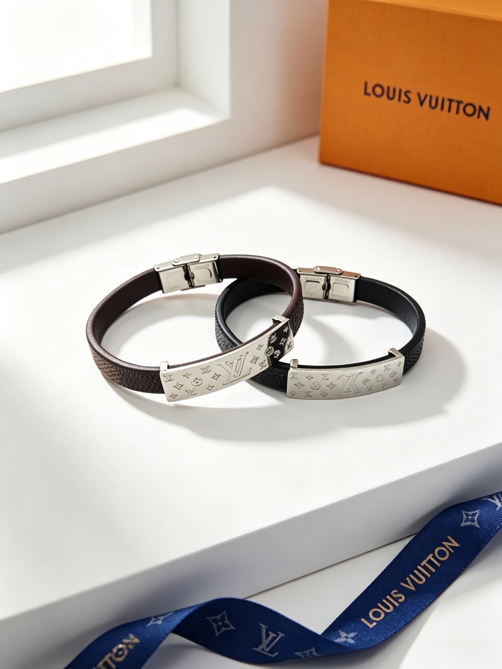 LEM563 New trendy three-dimensional metal letter bracelet a pair of ladies' accessories for couples