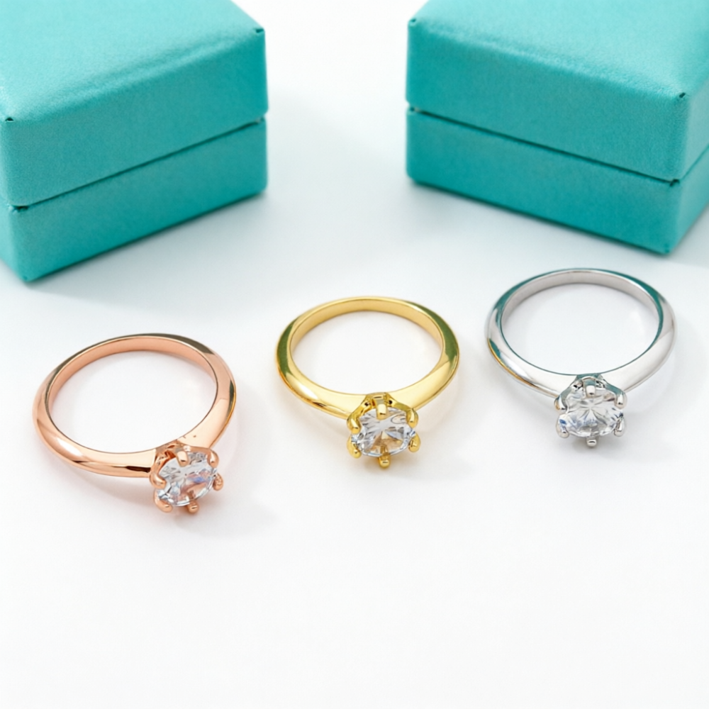 TEM54 New Classic Ring Brand Designer Titanium Steel Ring Gold Ring Women Mens Ring Love Promise Jewelry #6 #7 #8 #9