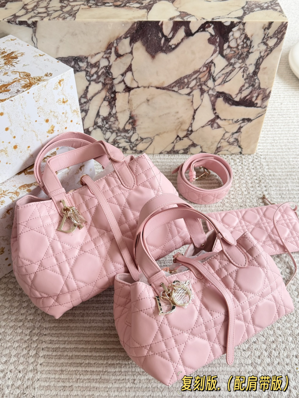 DEM373  New arrive fashion black white pink khaki beige color bag for woman beautiful gift to choose 2 size
