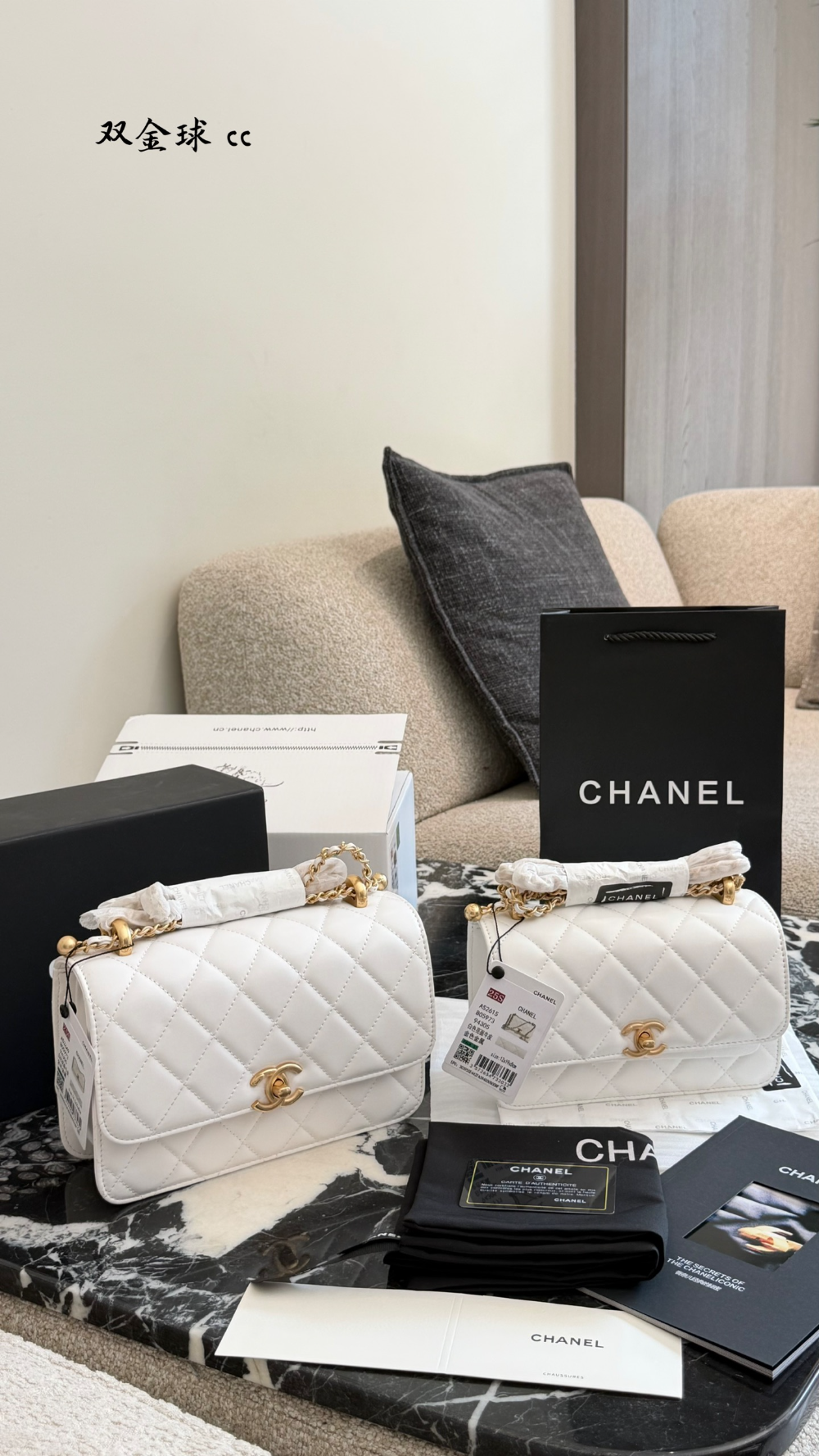 CEM385 New arrive fashion black white color bag for woman beautiful gift to choose 2 size