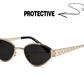 GEM217 Designer sunglasses luxury Spicy girl style sunglasses for women Sexy trend men gift glasses Beach shading UV protection polarized glasses with box