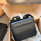 COEM02 New stylish black classic men's square bag, excellent gift options available 20.5*17cm