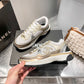 CEM230 New arrive fashion gold and white shose for woman men beautiful gift to choose gift