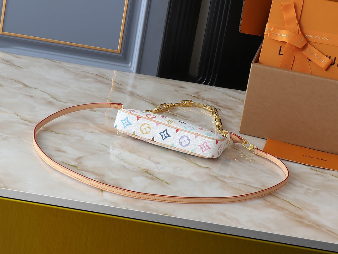 LEM248 Designer Bag Shoulder Bag Crossbody Bag Luxury Bag Purse Designer 2025 Texture Handbag Armpit New Mahjong Bag Temperament Fashion Clash Color Fashion Bag 22.0 x 13.0 x 4.0cm