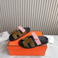 HEM101 Designer women Slippers sandals shoes for women mix color shoes high quality size 35 to 42