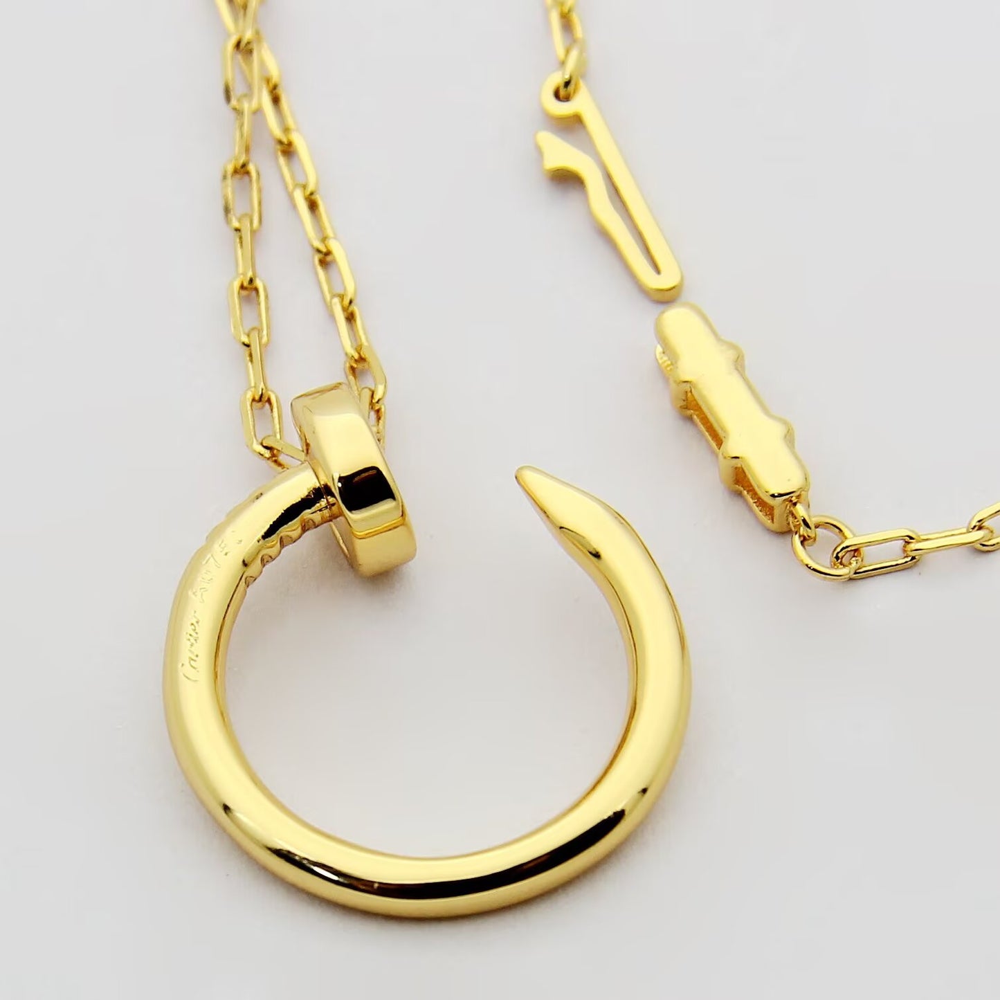 CEM190 Hot Sale New Arrive Fashion Nail Love Necklace for Woman  men Jewelry Gift To  about 45cm Long