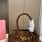 MIU07 New arrive fashion black brown coffee beige bag for woman hands bag beautiful gift to choose gift 30*21cm