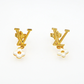 LEM469 New Arrive Silver and Gold Color Earring Fashion Design Earring Charm for Women Jewelry  2.4cm Long