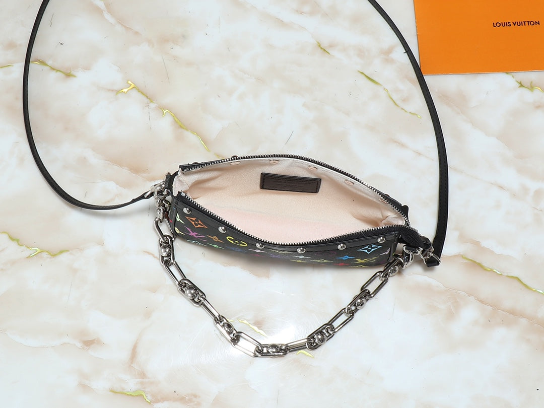 LEM248 Designer Bag Shoulder Bag Crossbody Bag Luxury Bag Purse Designer 2025 Texture Handbag Armpit New Mahjong Bag Temperament Fashion Clash Color Fashion Bag 22.0 x 13.0 x 4.0cm