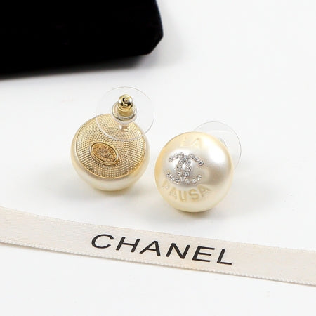 CEM194 Classic Diamond Earring Designer 18K Gold Cubic Pearl Pendant Stud Earring  Women Mens  Love Promise Jewelry