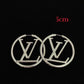 LEM345 New arrive fashion gold and silver color big earring  for woman jewelry beautiful jewelry to choose gift 3cm 4cm 5cm