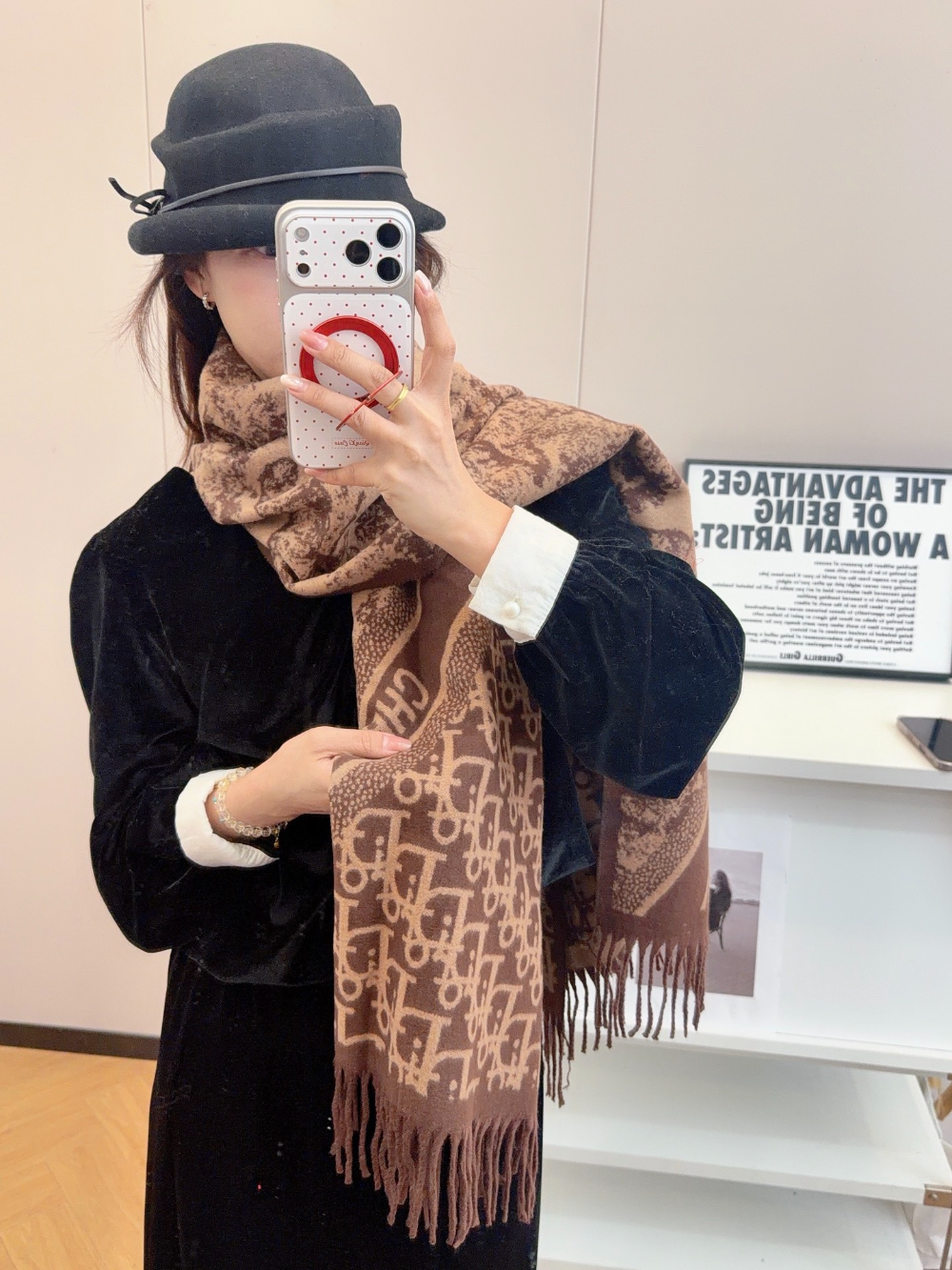 DEM335 new arrive  Hot sale yellow brown color fashion beautiful  scarf  for woman gift  to choose size 180*60cm