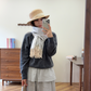 GEM197 new arrive  Hot sale pink white color fashion beautiful  scarf  for woman gift  to choose size 180*60cm