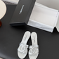 CEM312 New trendy slippers featuring a simple double-ring design are elegant and versatile perfect for summer and available in multiple colors