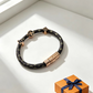 LEM584 Designer bracelet - available in three colors of gold silver and rose gold A fashionable piece of jewelry with personalized touch as a gift