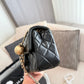 CEM243 New Designer Lambskin Leather Quilted Tabby Handbags Gold Hardware Chains Letter C Hasp Shoulder Bag