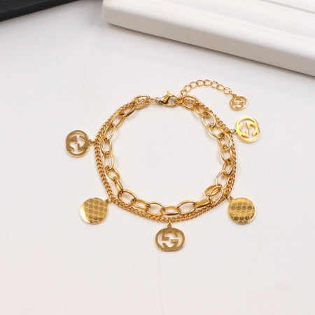 GEM123  New Arrive Titanium Steel  Classic Bracelet for Women Couples Anel Wedding Bands Bague Femme Not with Box