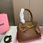 MIU07 New arrive fashion black brown coffee beige bag for woman hands bag beautiful gift to choose gift 30*21cm