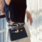HEM91TOP Original Top-grade original single-layer leather New Genuine Leather Women's Crossbody Stewardess 19CM