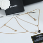 CEM474 Titanium steel  Hot sale fashion Necklace for woman black white color jewelry  for woman gift