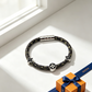 LEM584 Designer bracelet - available in three colors of gold silver and rose gold A fashionable piece of jewelry with personalized touch as a gift