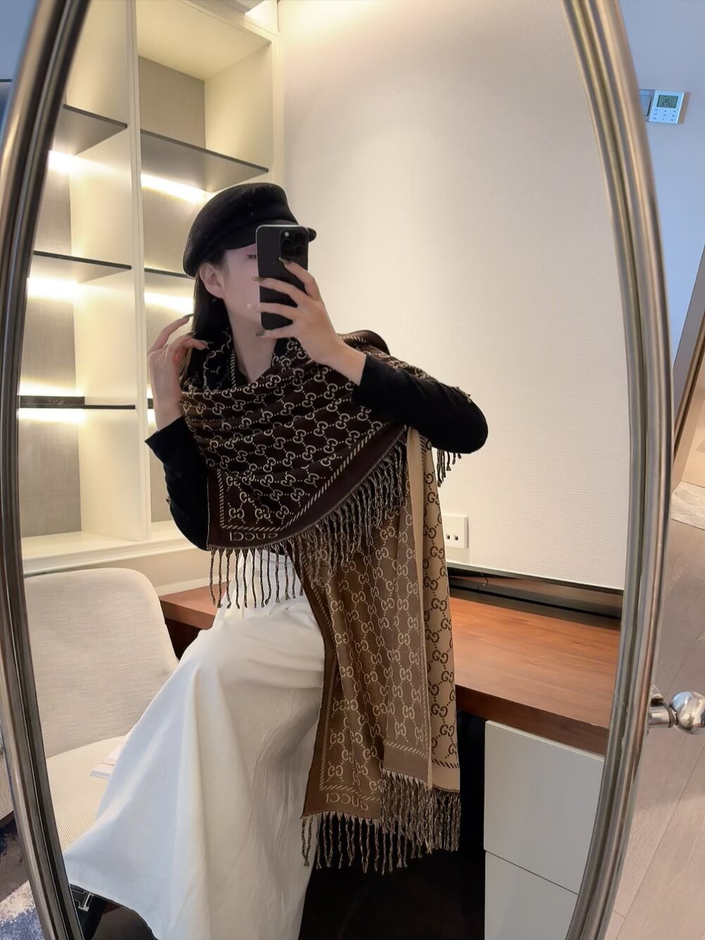 GEM125 new arrive  Hot sale 2color fashion beautiful  scarf  for woman gift  to choose no with box