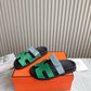 HEM101 Designer women Slippers sandals shoes for women mix color shoes high quality size 35 to 42