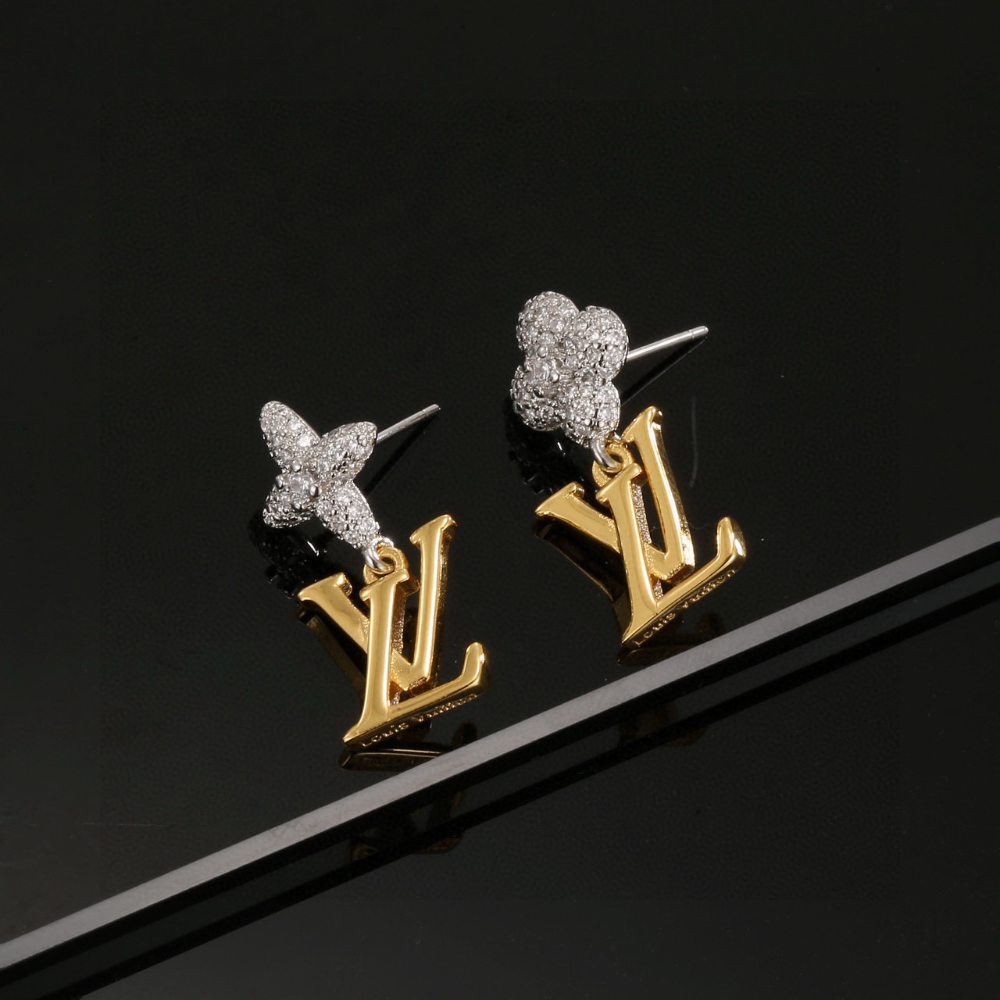 LEM478 New Arrive Silver and Gold Color Earring Fashion Design Earring Charm for Women Jewelry