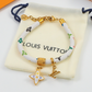 LEM475 New trendy four-leaf collar chain bracelet personalized luxury high-end accessory available as a gift option