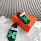 HEM101 Designer women Slippers sandals shoes for women mix color shoes high quality size 35 to 42