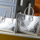 LEM418 New designer Shoulder totes Bags for womans ladies flap lady fashion casual handbag silver color tote bag 2 size