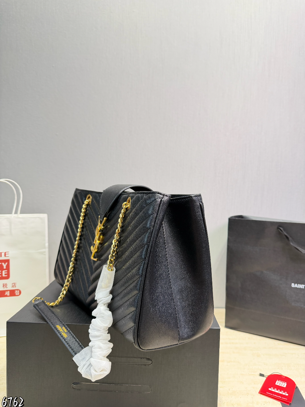 YLEM14 New arrive fashion black color bag for woman beautiful gift to choose size 32*23cm