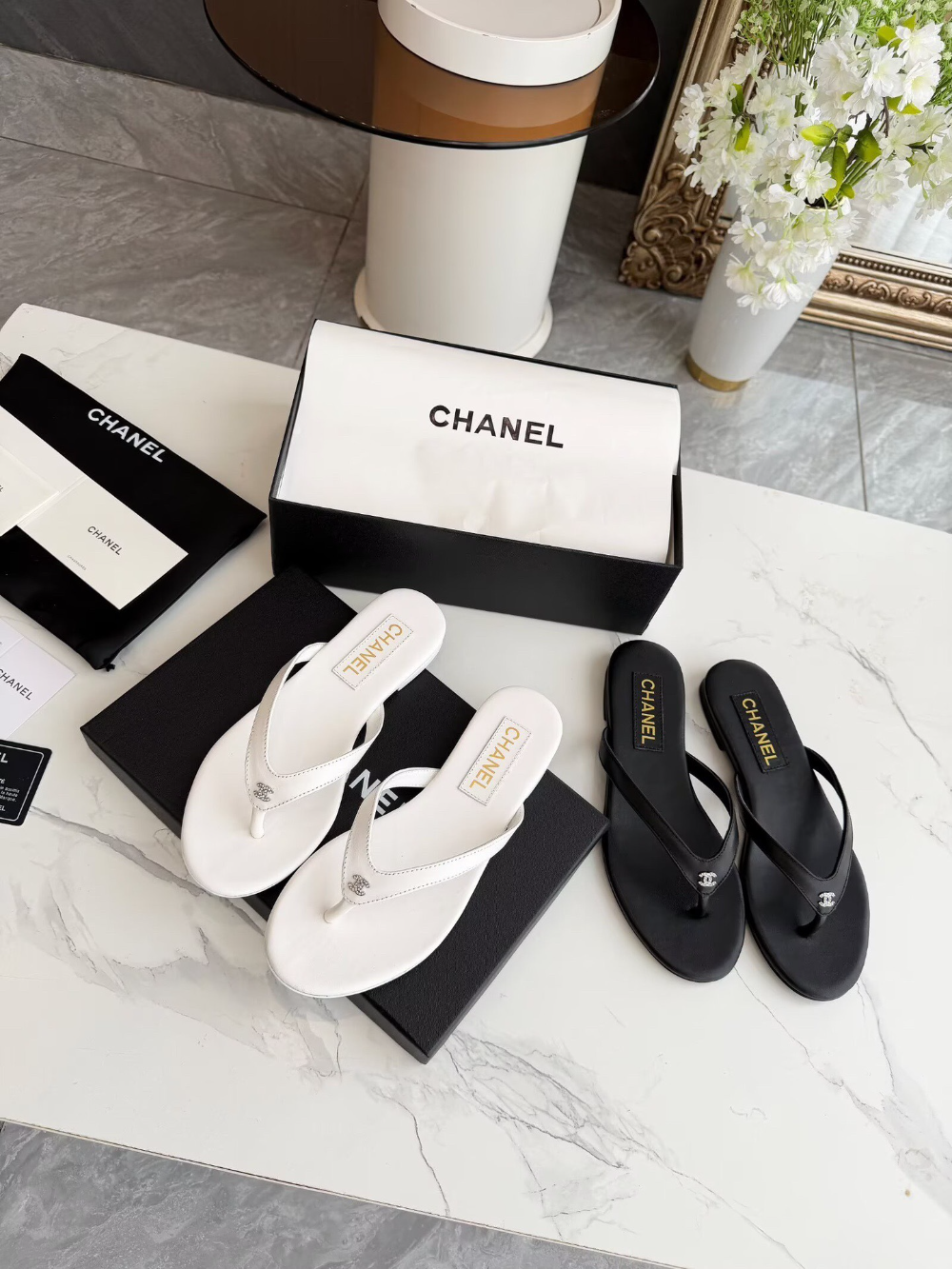 CEM338 New arrive fashion black white shose for woman beautiful Slippers gift to choose