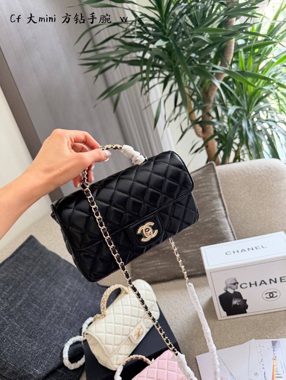 CEM479 New arrive fashion pink black white bag for woman hands bag beautiful gift to choose gift 13×20×9cm