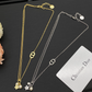 DEM389 Hot sale Fashion Titanium Stainless Steel heart Wedding diamond Necklace Bague Femme for woman gift