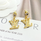 LEM393 New Arrive Fashion Gold Color  Full Diamond Earring  for Woman Jewelry Beautiful Jewelry To Choose Gift No with Box