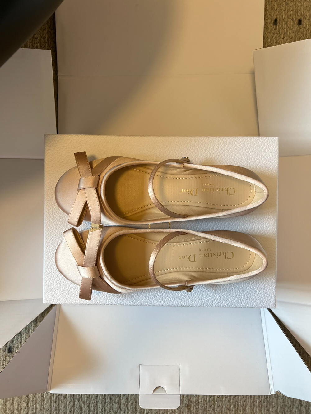 CEM298 New satin low-heeled Mary Jane shoes - Butterfly knot flat style fashionable and gentle women's shoes The color is exquisite and it is an excellent gift choice