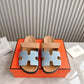 HEM101 Designer women Slippers sandals shoes for women mix color shoes high quality size 35 to 42