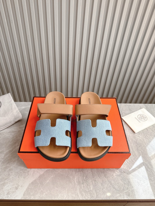 HEM101 Designer women Slippers sandals shoes for women mix color shoes high quality size 35 to 42