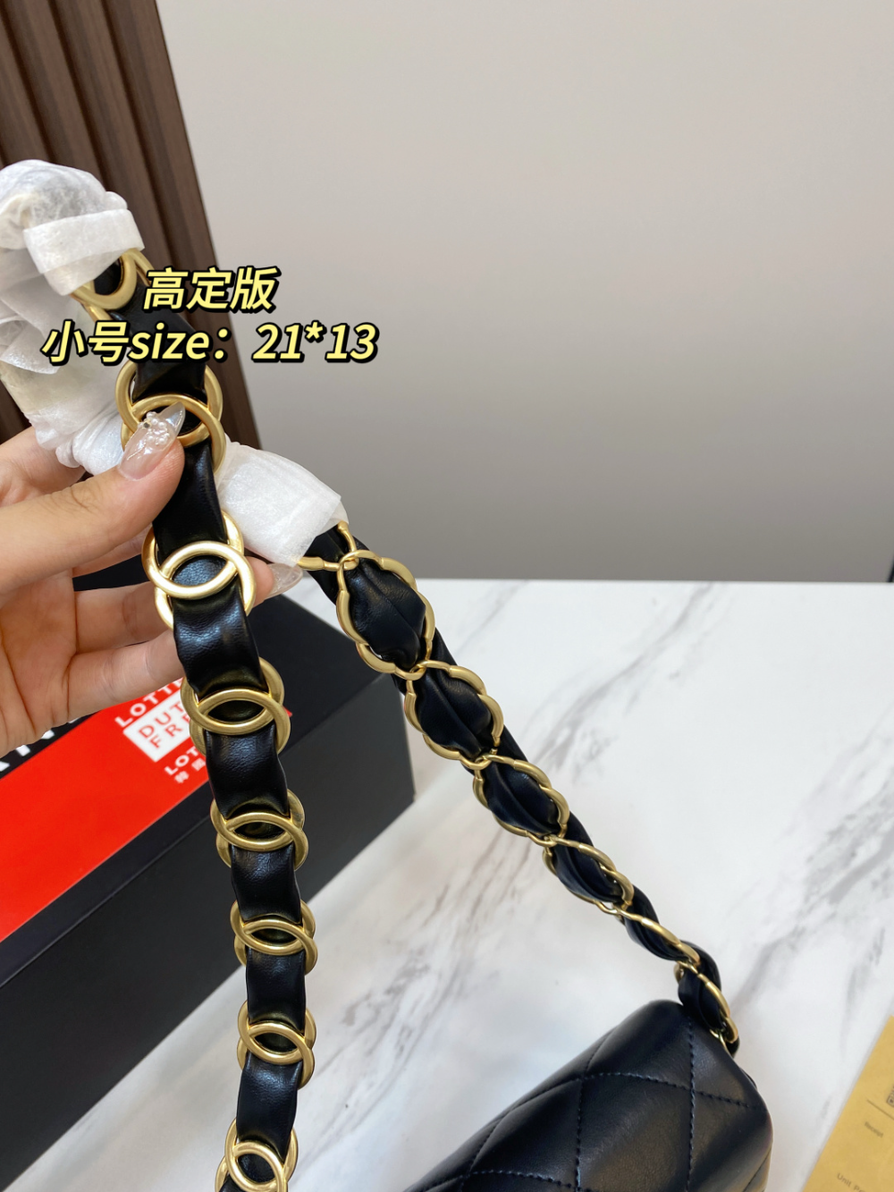 CEM391 New arrive fashion black white red color bag for woman beautiful gift to choose 2 size