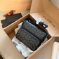 COEM02 New stylish black classic men's square bag, excellent gift options available 20.5*17cm