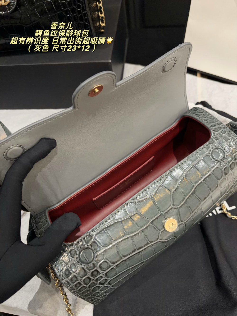 CEM339 New arrive fashion black lemon green red grey green  color bag for woman beautiful gift to choose gift size to choose 23*12cm