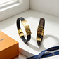 LEM563 New trendy three-dimensional metal letter bracelet a pair of ladies' accessories for couples