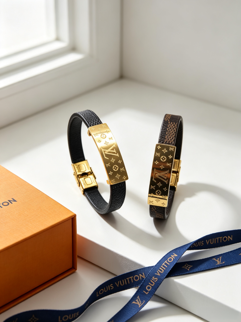 LEM563 New trendy three-dimensional metal letter bracelet a pair of ladies' accessories for couples
