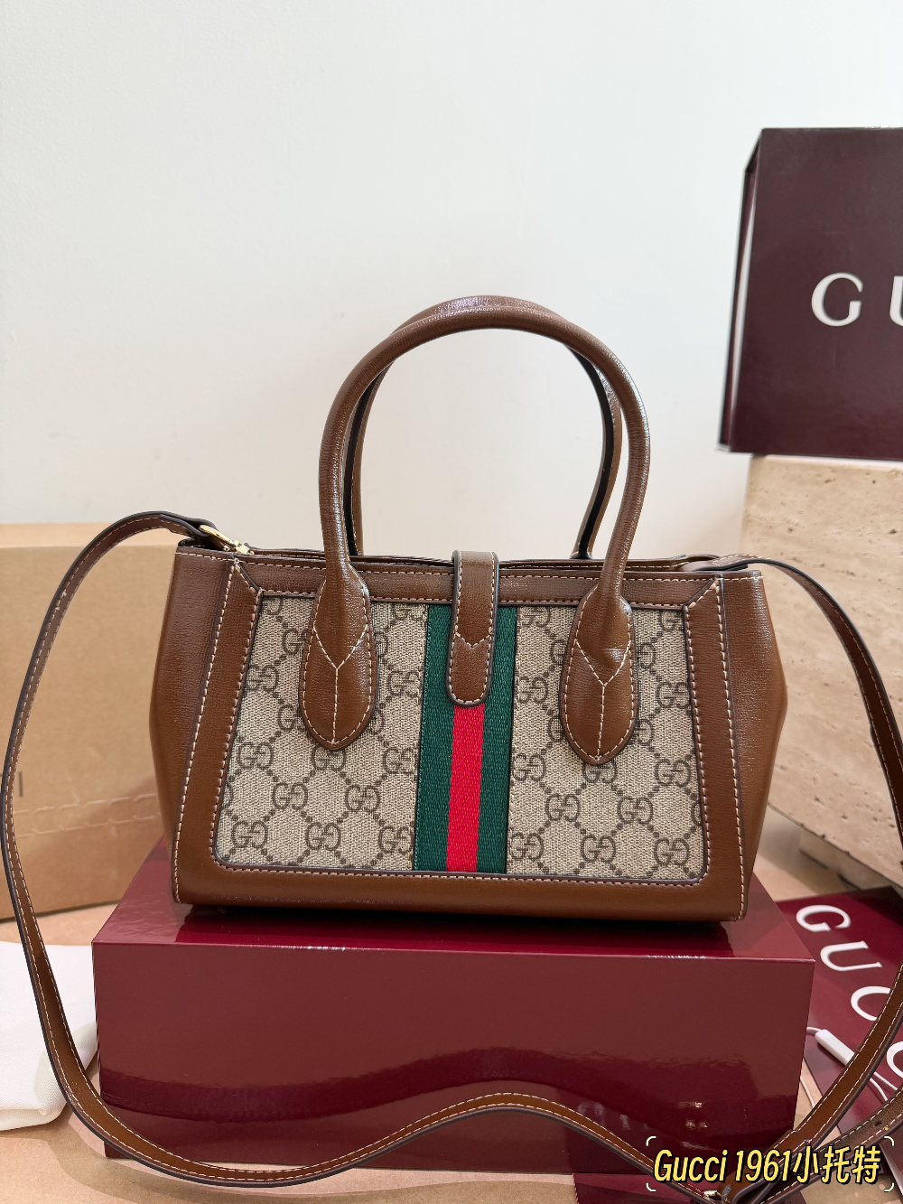 GEM226 New arrive fashion brown color bag for woman beautiful gift to choose size 24*15cm