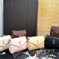 YLEM10 New arrive fashion pink khaki black  brown coffee  color bag for woman beautiful gift to choose 22*7*17cm