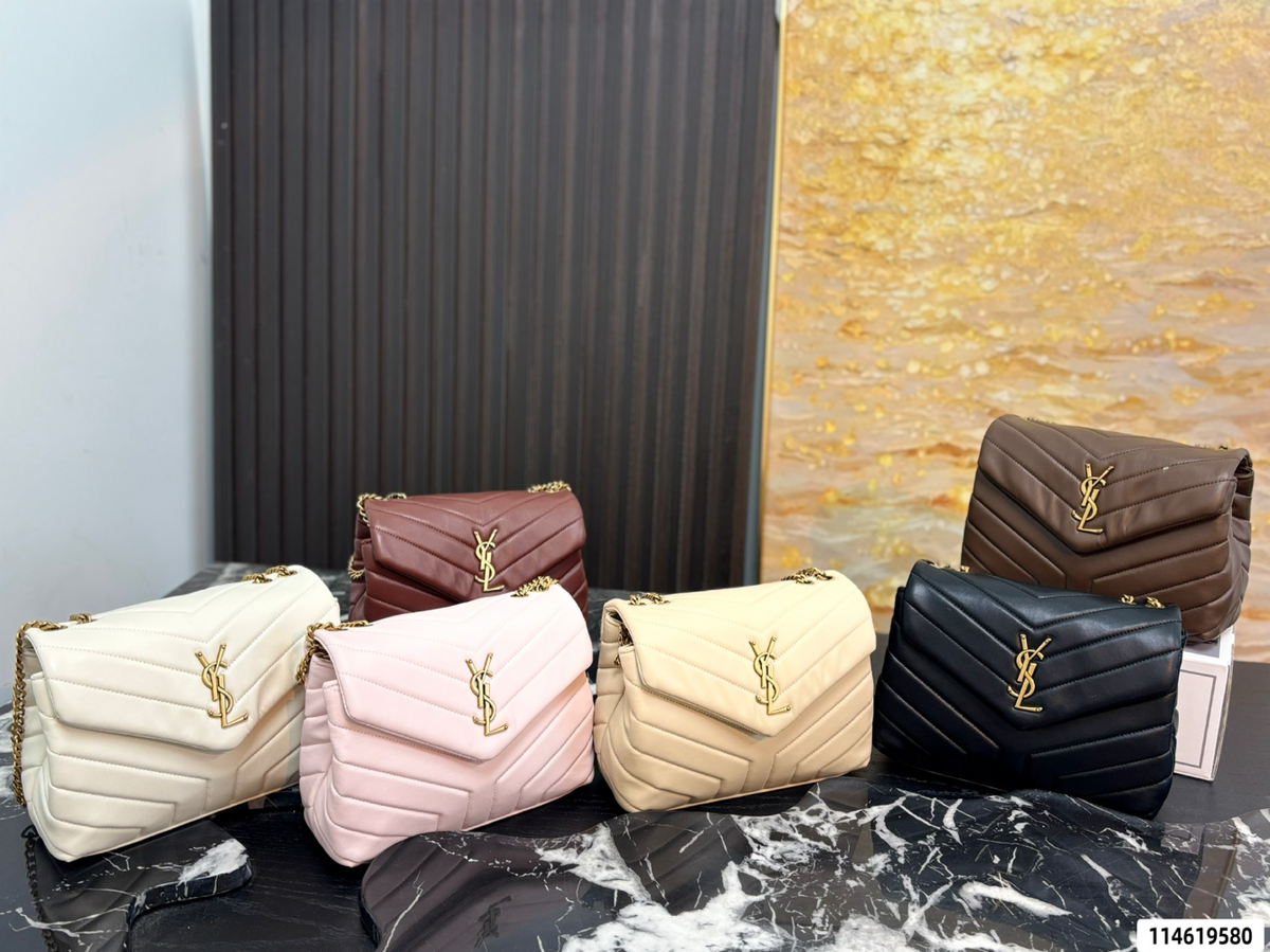 YLEM10 New arrive fashion pink khaki black  brown coffee  color bag for woman beautiful gift to choose 22*7*17cm