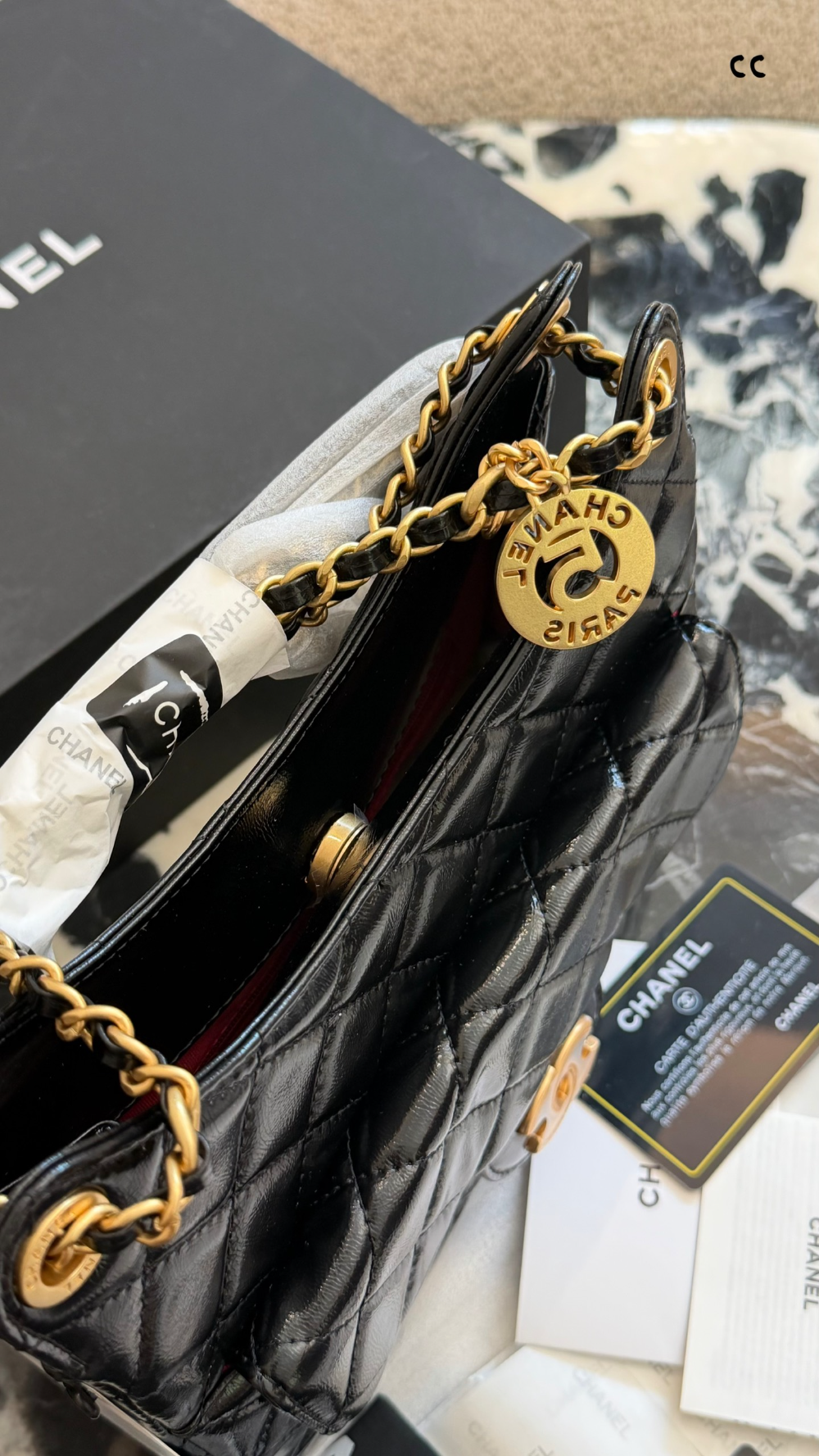 CEM394 New arrive fashion black white color bag for woman beautiful gift to choose 2 size